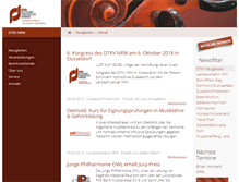 Tablet Screenshot of dtkv-nrw.de